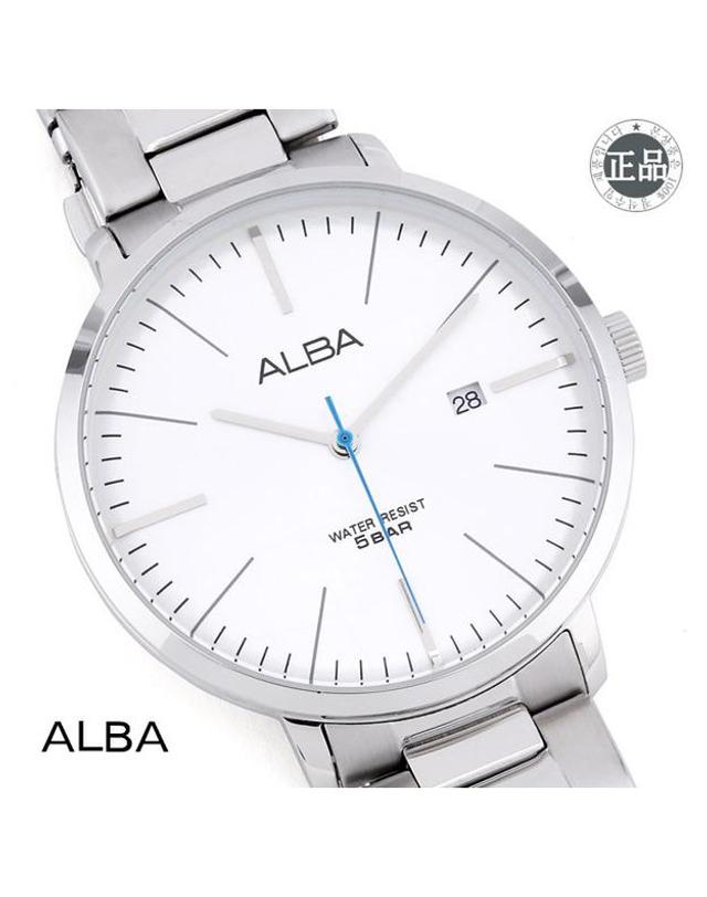 세이코 알바 ALBA 알바 남성용 메탈시계 AS9J85X1 착용컷