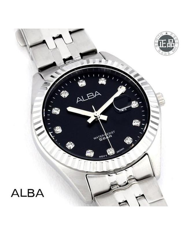 세이코 알바 ALBA 알바 여성용 메탈시계 AH7T53X1 착용컷