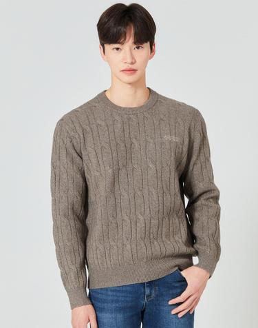 남성 2줄 배색 라운드 풀오버 NO4SE601