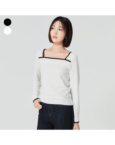 스퀘어넥 풀오버 OO3SE602