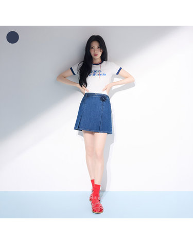 [SUZY] D톤 인디고 스커트 YQ2D2555