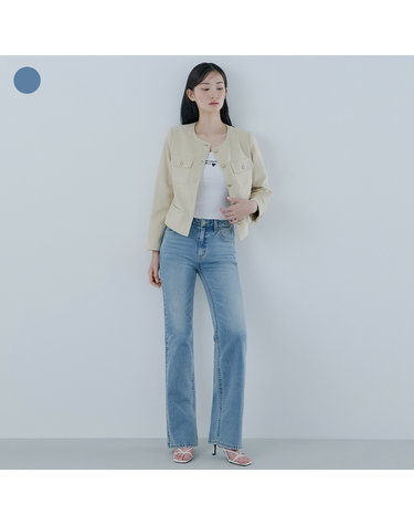 [온라인 단독] LBL톤 부츠컷 데님 OQ1D5002