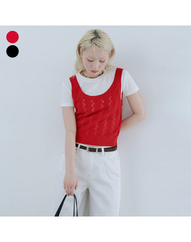 [온라인 단독] 백 리본여밈 디테일 뷔스티에 OQ2S5782