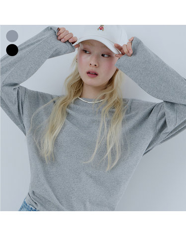 [온라인 단독] 뒷트임 긴팔 티셔츠 OQ1K5445