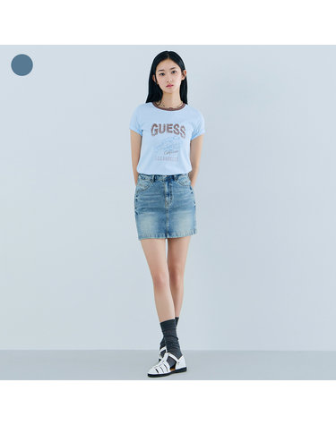 [온라인 단독] LBL 데님 미니스커트 OQ2D5910