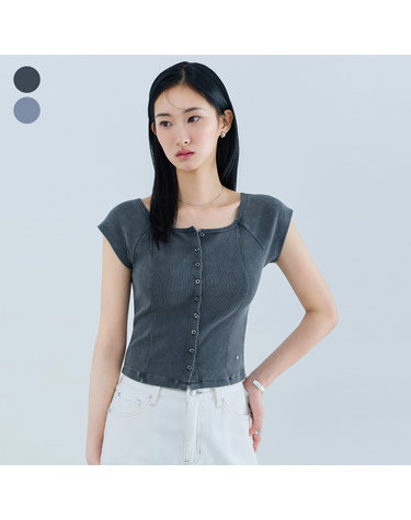 [온라인 단독] 피그먼트 반팔 티셔츠 OQ2K5452