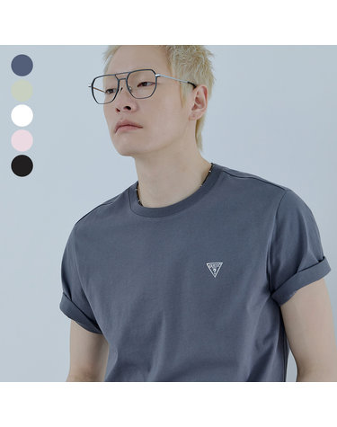 5color 유니 미니 샤이닝 삼각 반팔티셔츠 NQ2K5925
