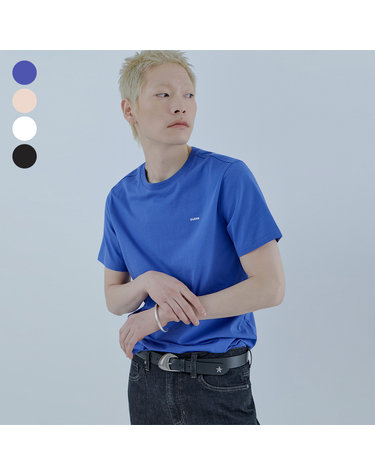 4color 유니 미니 게스로고 반팔티셔츠 NQ2K5922