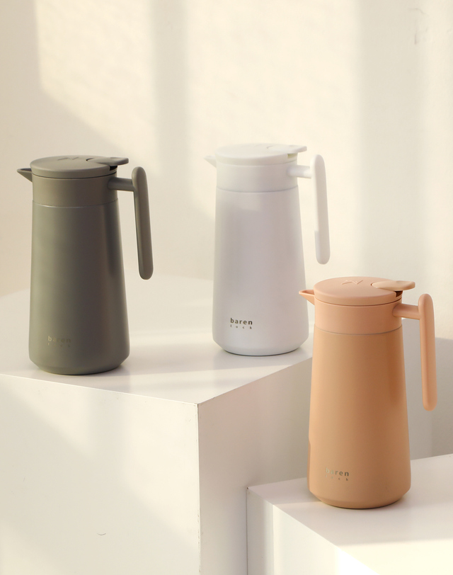 비프로젝트 바른락 심플 보온보냉 주전자 물병 800ml (핑크) 착용컷