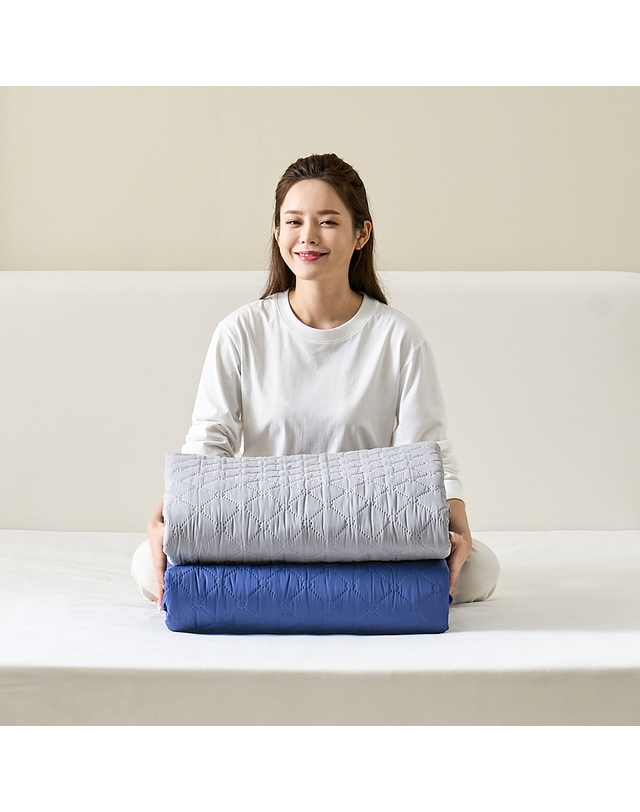 장수돌침대 [장수돌침대] 자바 워셔블 항균카본매트 수퍼싱글 KHJS-1000S 착용컷