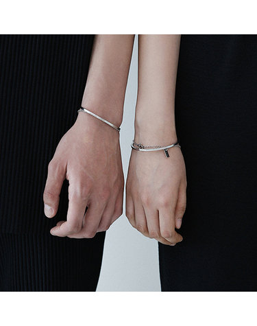 rough wide couple bangle B029