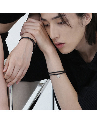 woven leather couple bracelet B030