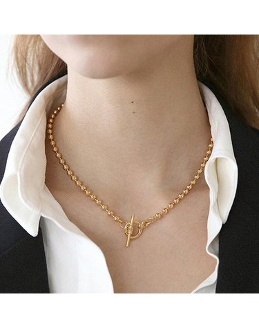 ball chain necklace N024