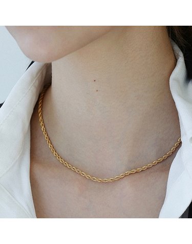 twist chain necklace N025