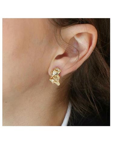 crush chunk earring E038